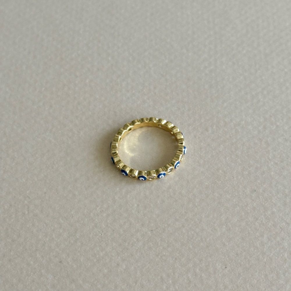 Blue Evil Eye Ring #2253 - Picture 4 of 5